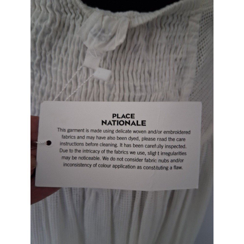 Place Nationale Free People Le Gosier White Embroidered Maxi Skirt Size 2 NWT - Picture 6 of 11